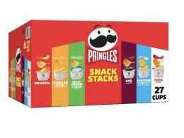 Pringles Potato Crisps Chips, Snack Stacks, Lunch Snacks, Office and Kids Snacks, Variety Pack (27 Cups)